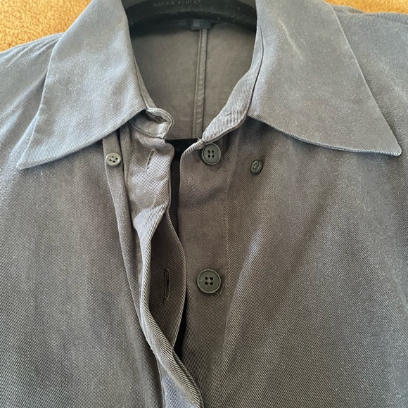 COS long  sleeve shirt dress in Charcoal Grey SZ 10(38”B)/ runs small - Picture 7 of 11